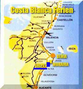 klicken Sie bitte auf den Ferienort"Calpe"